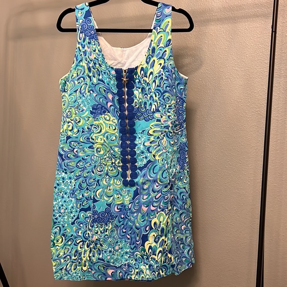 Lilly Pulitzer peacock dress 💙 - Picture 2 of 4